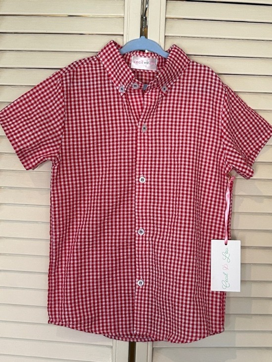 Cecil And Lou Other - Cecilia & Lou Red and White Gingham Button-Up | NWT | 5T
